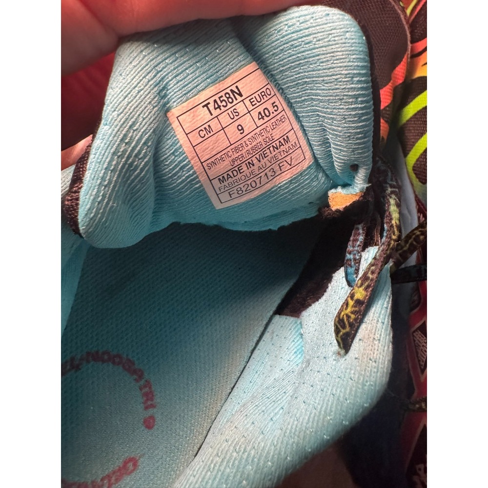 Asics Womens Gel-Noosa Tri 9 Running Shoes Multicolor Black T458N Lace Up 9 M - Picture 8 of 8